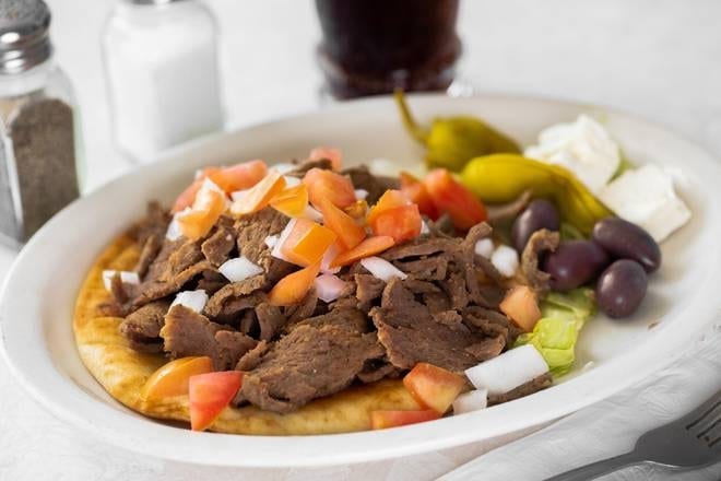 Gyros on Pita.